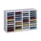 Safco Adjust Organizer, 39-1/4"x11-3/4"x24, 36 Compartment, Gray SAF9424GR - alternate 1
